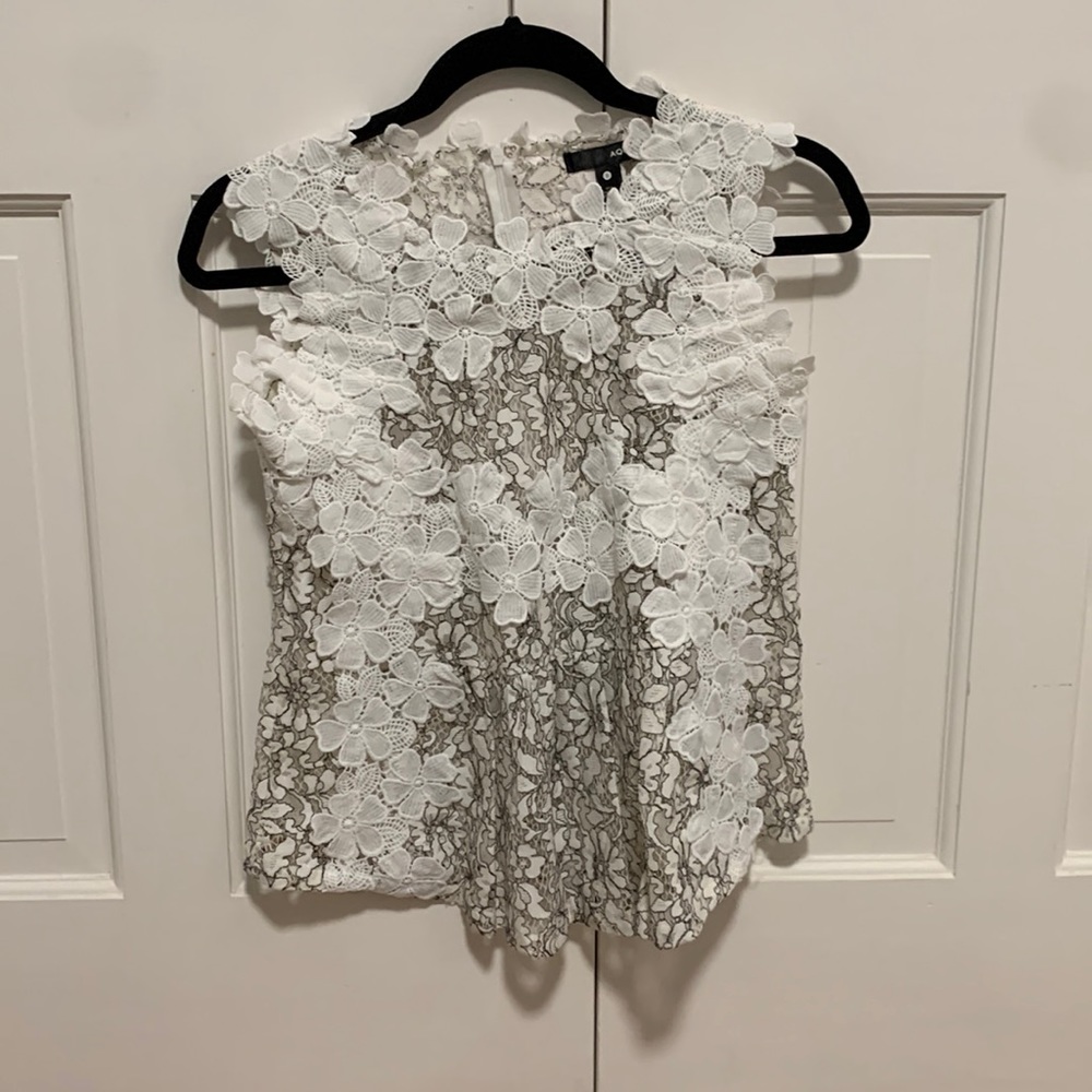 Aqua brand white lace floral top